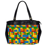 plastic blocks Oversize Office Handbag (2 Sides)