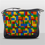 plastic blocks Messenger Bag