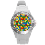 plastic blocks Round Plastic Sport Watch (L)