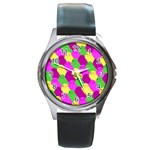 Easter candies Round Metal Watch