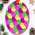 Easter candies Oval Ornament (Two Sides)