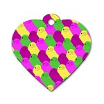 Easter candies Dog Tag Heart (One Side)