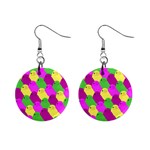 Easter candies 1  Button Earrings