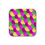 Easter candies Rubber Square Coaster (4 pack)