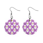 Easter Pastel Egg 1  Button Earrings