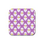 Easter Pastel Egg Rubber Square Coaster (4 pack)