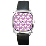 Easter Pastel Egg Square Metal Watch