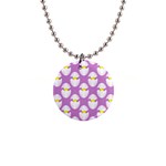 Easter Pastel Egg 1  Button Necklace