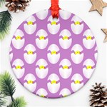 Easter Pastel Egg Round Ornament (Two Sides)