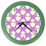 Easter Pastel Egg Color Wall Clock