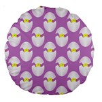 Easter Pastel Egg Large 18  Premium Round Cushion 