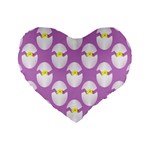 Easter Pastel Egg Standard 16  Premium Heart Shape Cushion 