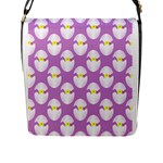 Easter Pastel Egg Flap Closure Messenger Bag (L)