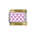 Easter Pastel Egg Gold Trim Italian Charm (9mm)