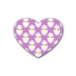 Easter Pastel Egg Rubber Coaster (Heart)