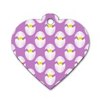 Easter Pastel Egg Dog Tag Heart (Two Sides)