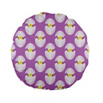 Easter Pastel Egg Standard 15  Premium Flano Round Cushion 