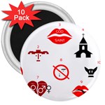 Ten Commandments 3  Magnet (10 pack)