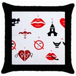 Ten Commandments Throw Pillow Case (Black)