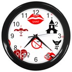 Ten Commandments Wall Clock (Black)