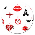 Ten Commandments Magnet 5  (Round)