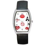 Ten Commandments Barrel Style Metal Watch