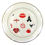 Ten Commandments Porcelain Plate