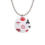 Ten Commandments 1  Button Necklace