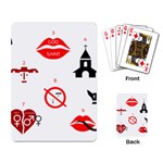 Ten Commandments Playing Cards Single Design