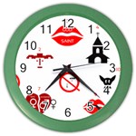 Ten Commandments Color Wall Clock