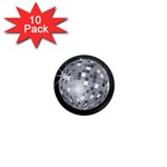 Discoball 1  Mini Magnet (10 pack) 