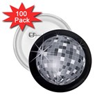 Discoball 2.25  Button (100 pack)