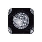 Discoball Rubber Coaster (Square)