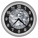 Discoball Wall Clock (Silver)