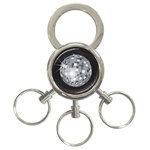 Discoball 3-Ring Key Chain