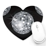 Discoball Heart Mousepad