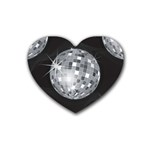 Discoball Rubber Coaster (Heart)