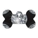 Discoball Dog Tag Bone (Two Sides)