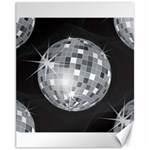 Discoball Canvas 11  x 14 