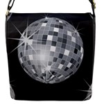 Discoball Flap Closure Messenger Bag (S)