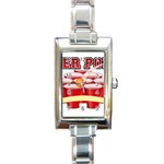 Beer Pong legend Rectangle Italian Charm Watch