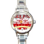 Beer Pong legend Round Italian Charm Watch