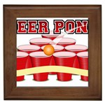 Beer Pong legend Framed Tile