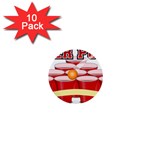 Beer Pong legend 1  Mini Button (10 pack) 