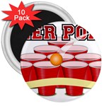 Beer Pong legend 3  Magnet (10 pack)