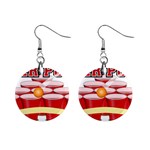 Beer Pong legend 1  Button Earrings