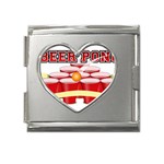 Beer Pong legend Mega Link Heart Italian Charm (18mm)