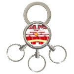 Beer Pong legend 3-Ring Key Chain