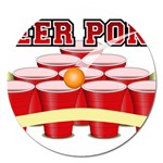 Beer Pong legend Magnet 5  (Round)