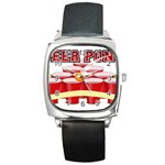 Beer Pong legend Square Metal Watch